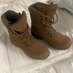 Men's Combat Boots 6.5W - Safety Toe, Coyote.